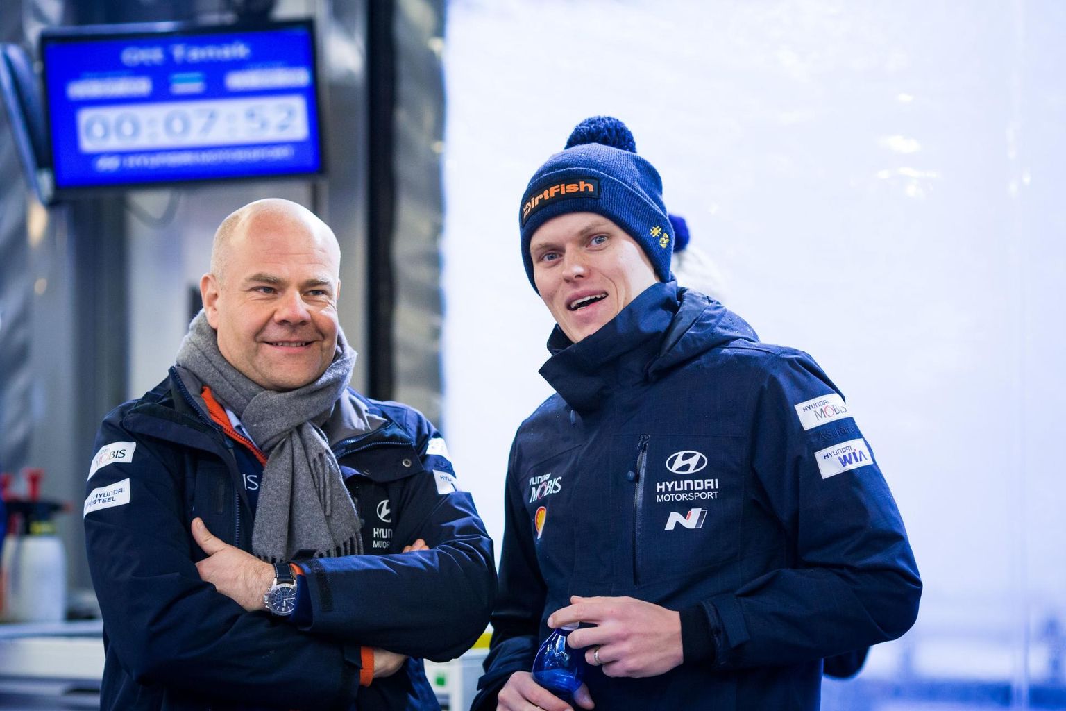 Andrea Adamo (vasakul) ja Ott Tänak võivad eduka koostöö üle rõõmustada, aga kaua see veel kestab?