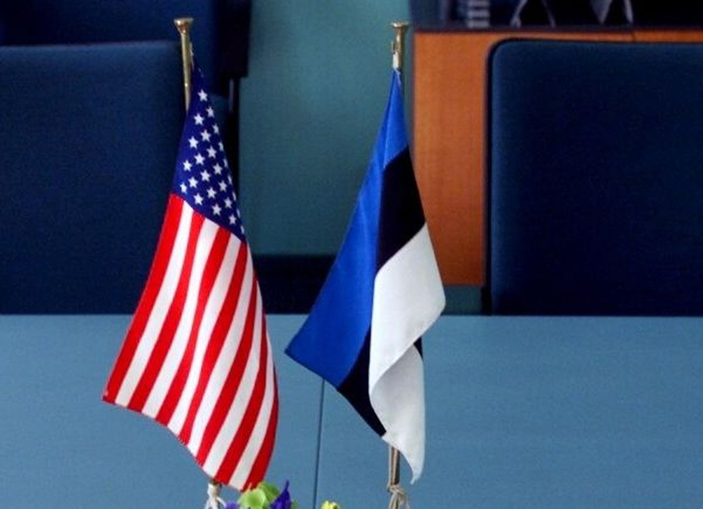 USA ja Eesti lipud