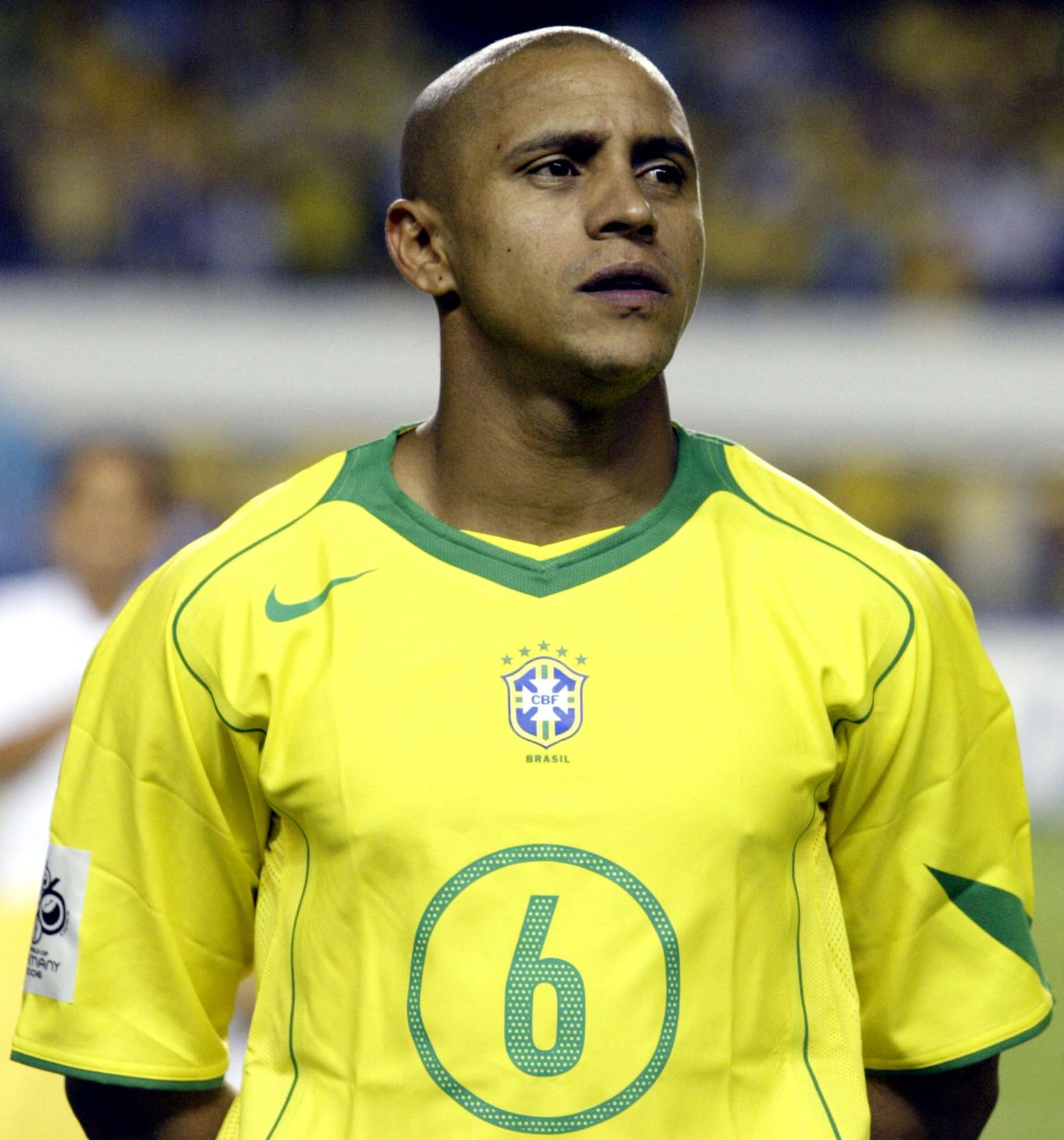 Roberto Carlos 2006. aastal Brasiilia koondise särgis.