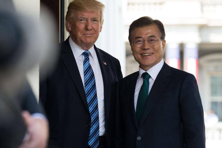 USA president Donald Trump Valges Majas Lõuna-Korea presidendi Moon Jae-iniga. Foto: Cheriss May/Sipa USA/Scanpix