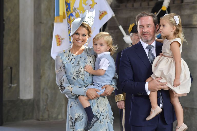 Rootsi kroonprintsess Victoria sai täna 40-aastaseks. Victoria õde, printsess Madeleine koos oma perega / Christine Olsson/TT/TT NEWS AGENCY/Scanpix