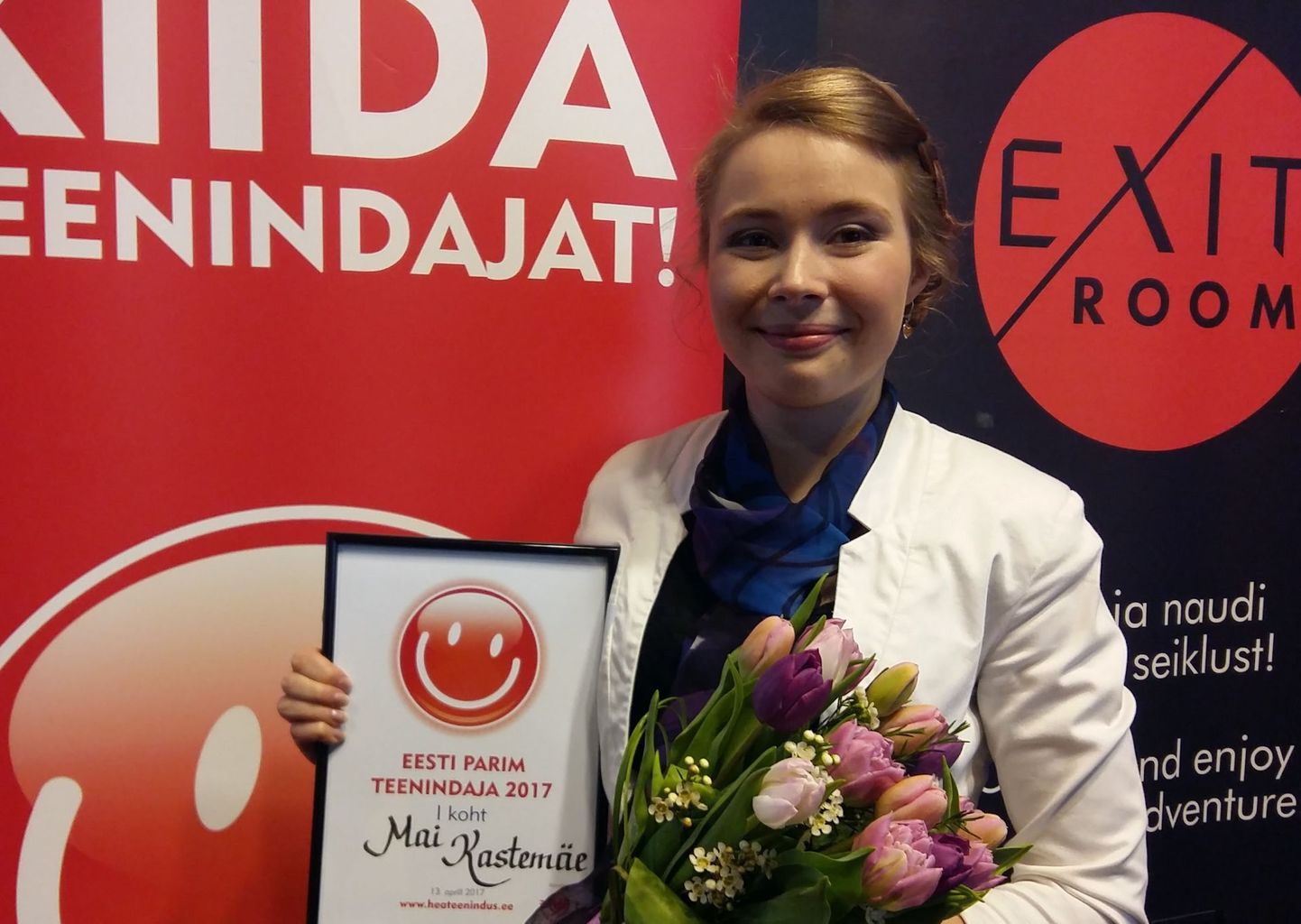 Eesti parim teenindaja 2017 Mai Kastemäe.