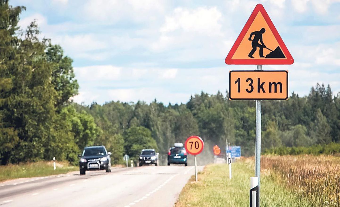 Pärnumaal on 13,2 kilomeetri pikkuselt remondis Pärnu-Rakvere-Sõmeru maantee koos Rõusa ja Rae sillaga.