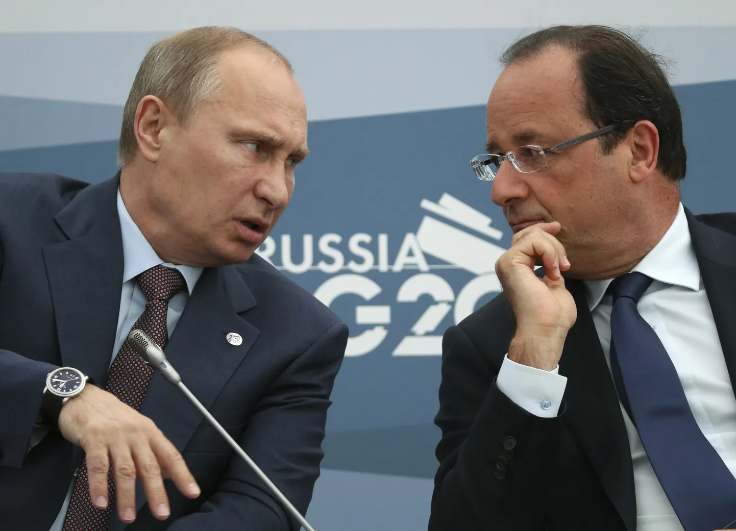 Vladimir Putin ja François Hollande