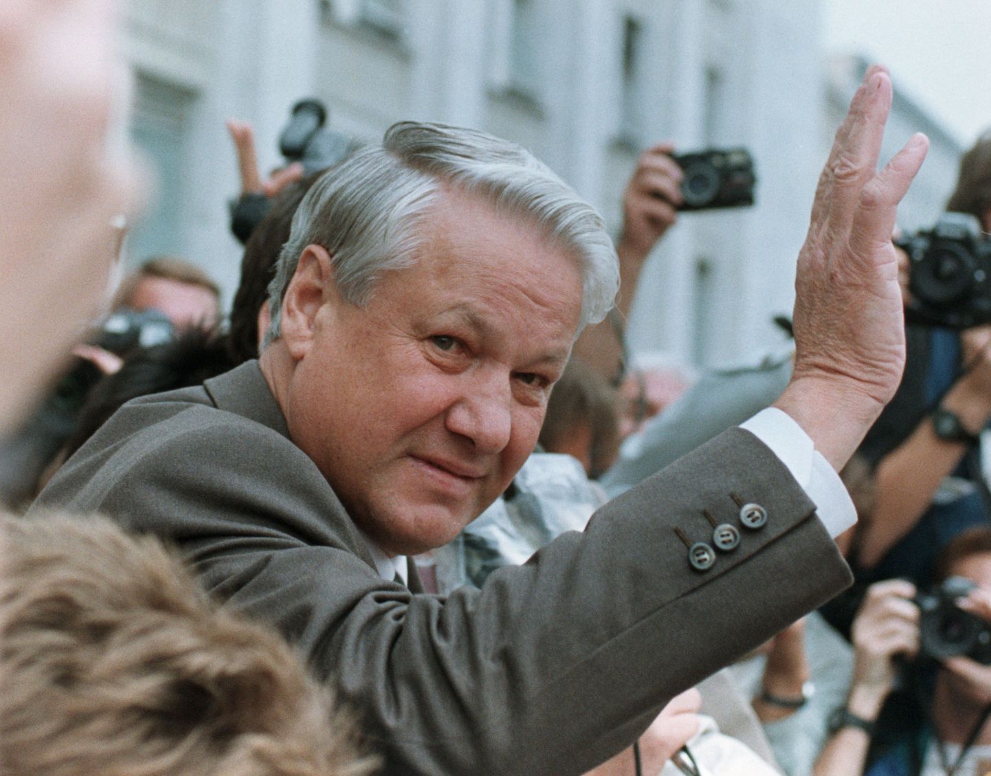 Борис Ельцин в Москве. 20 августа 1991 года.