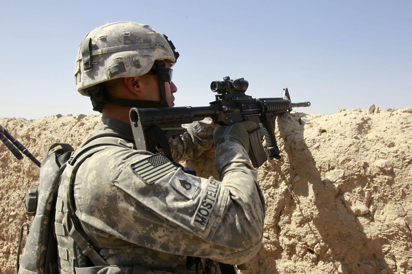 Американский военный в Афганистане.