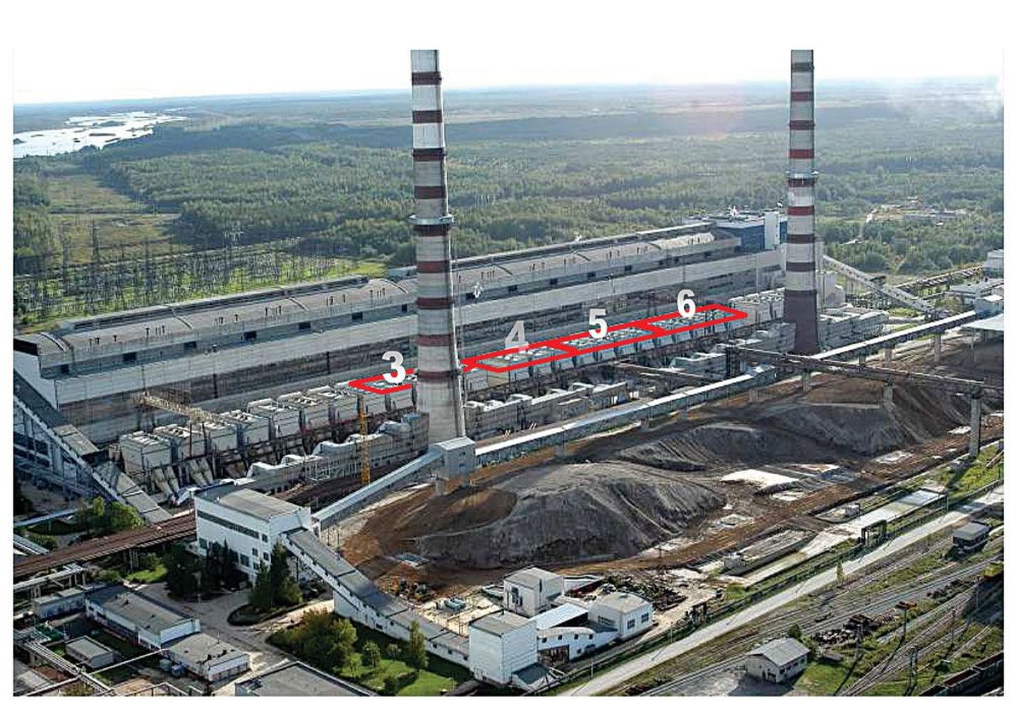 Оборудование для снижения выбросов азота будет установлено на 3, 4, 5 и 6-м энергоблоках Эстонской электростанции.