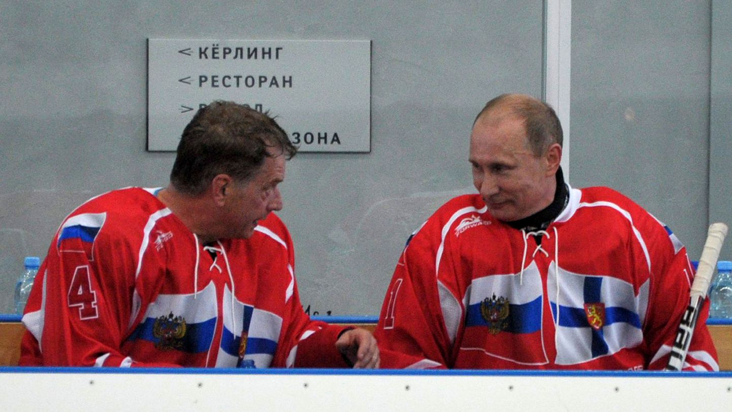 Venemaa president Vladimir Putin (paremal) ja Soome president Sauli Niinistö.