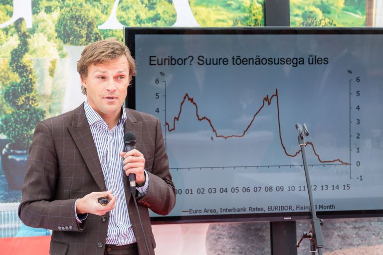 Majandusanalüütiku Kristjan Lepiku hinnangul hakkab euribor varsti kasvama. Foto: Tiit Mõtus/Endover Kinnisvara