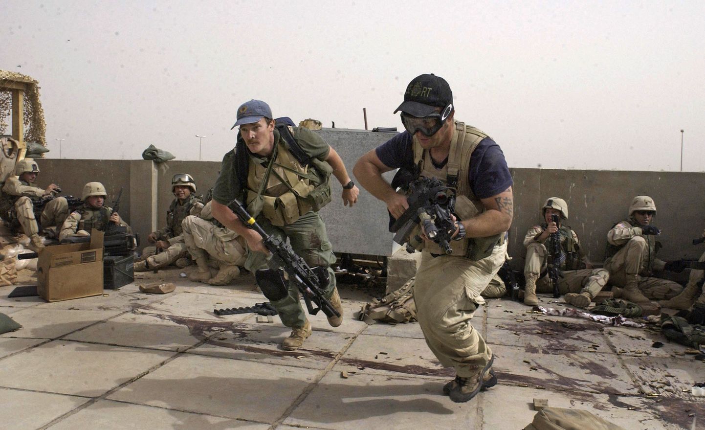 USA turvafirma Blackwater töötajad tulevahetuses Iraagis.
