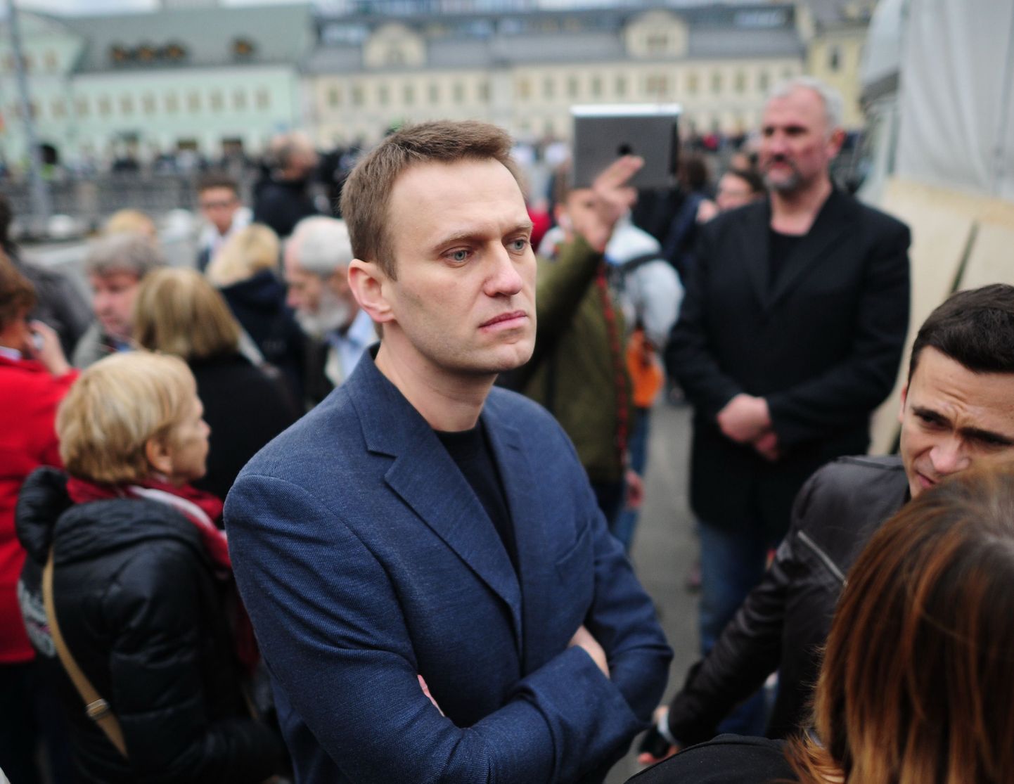 Aleksei Navalnõi selle nädala esmaspäeval Moskvas Bolotnaja väljakul toimunud opositsiooniprotestil.