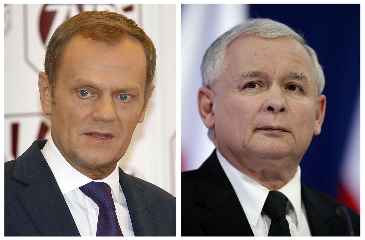 Donald Tusk (vasakul) ja Jarosław Kaczyński.