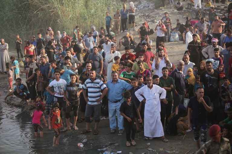 Põgenikud Ramadist on jõudnud Bagdadi lähistele.                                           Foto: Scanpix