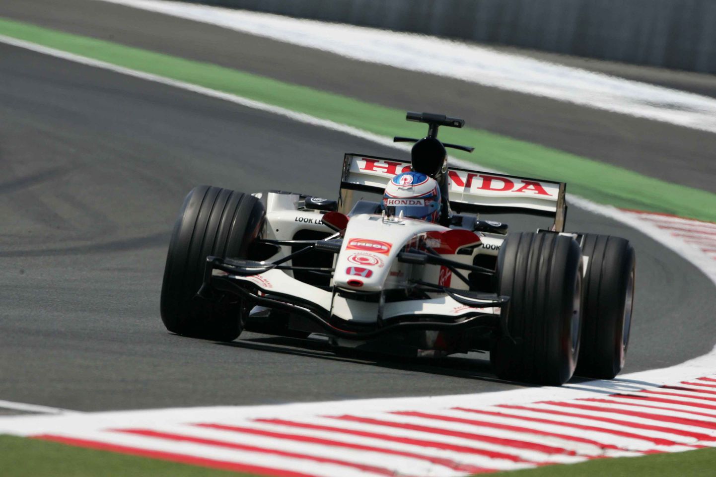 Jenson Button Honda roolis.