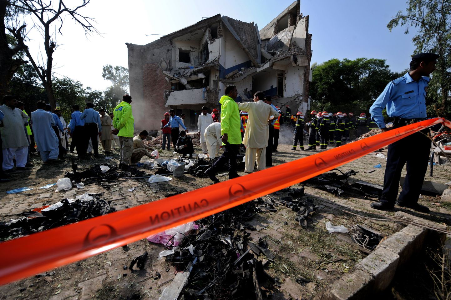 Pommitabamuse saanud politsei peakorter Pakistani pealinnas Islamabadis.