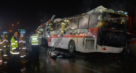 Video: Lõuna-Koreas hukkus põlema süttinud bussis kümme inimest