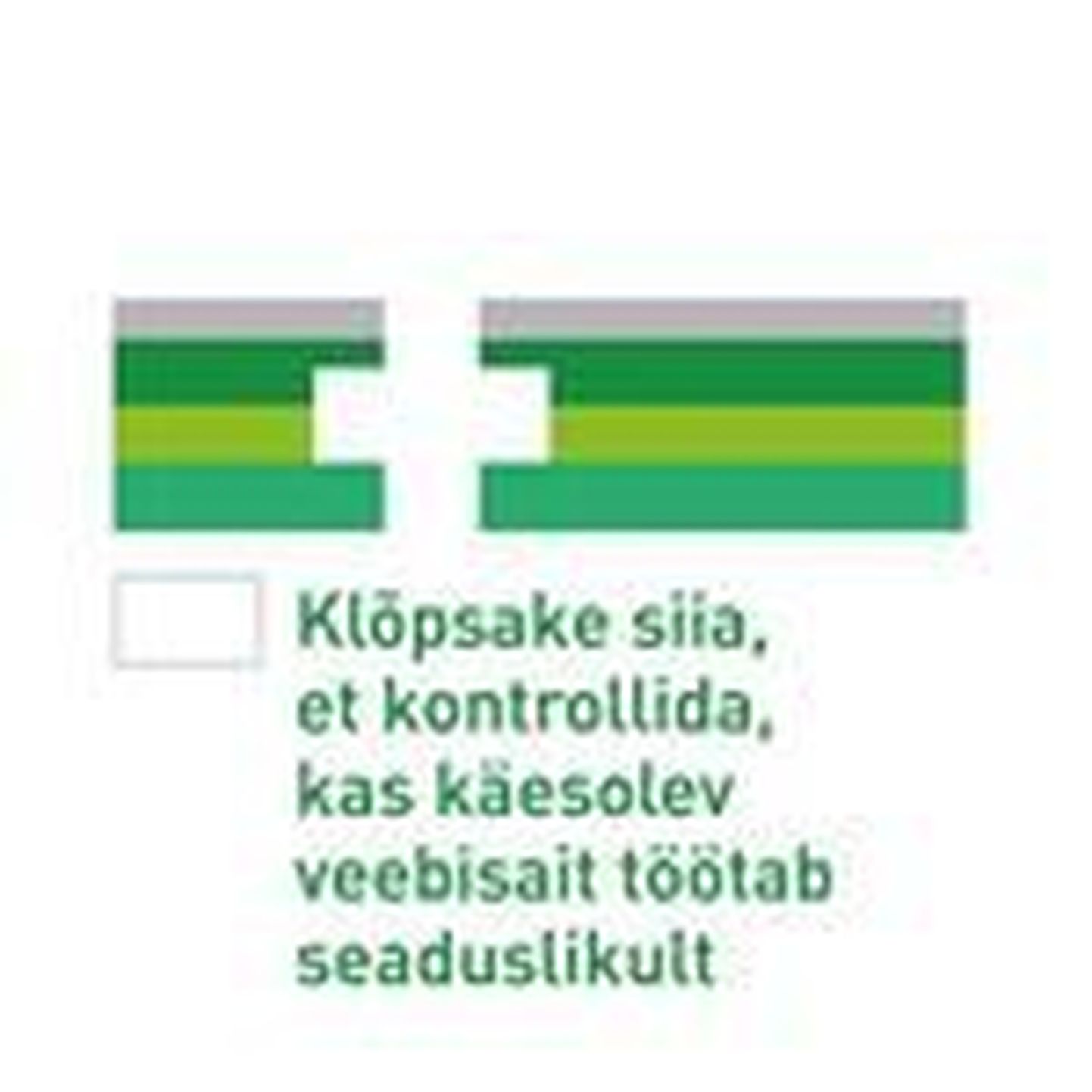 Euroopa Komisjoni sätestatud veebiapteekide logo.