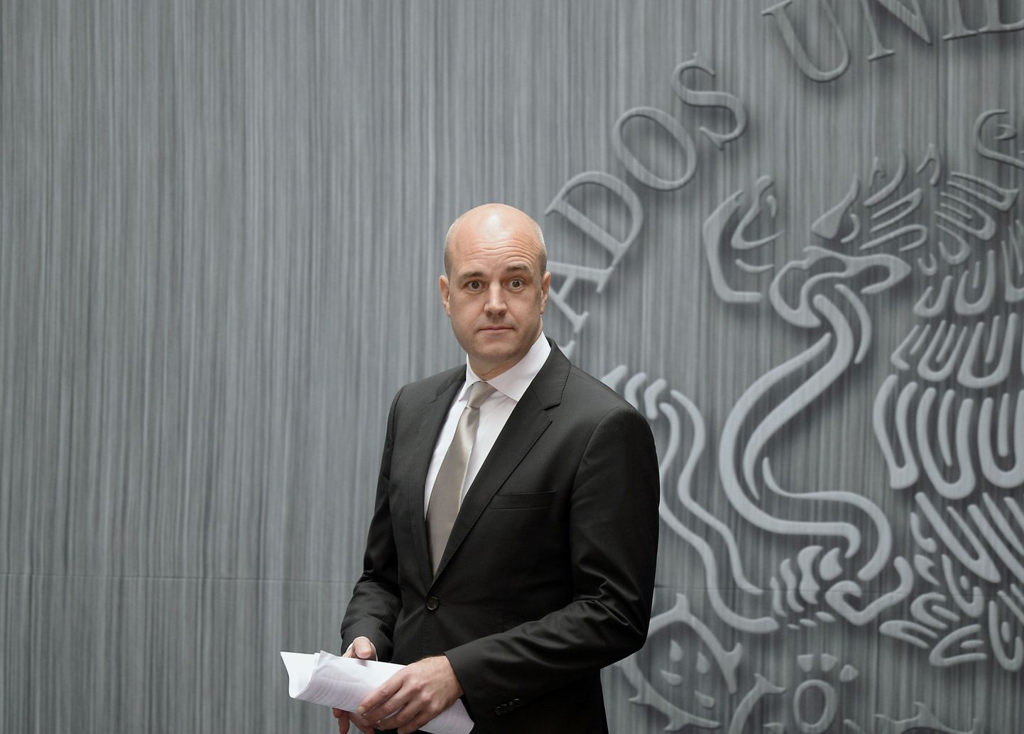 Rootsi peaminister Fredrik Reinfeldt möödunud kuul Mehhikos.