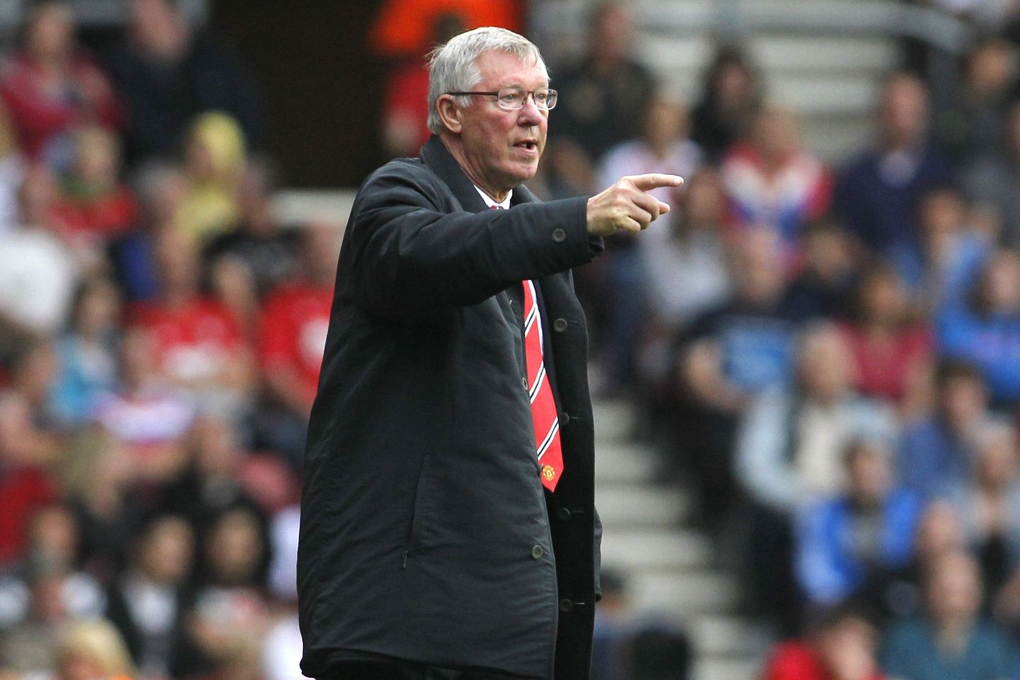 Manchester Unitedi peatreener Alex Ferguson.