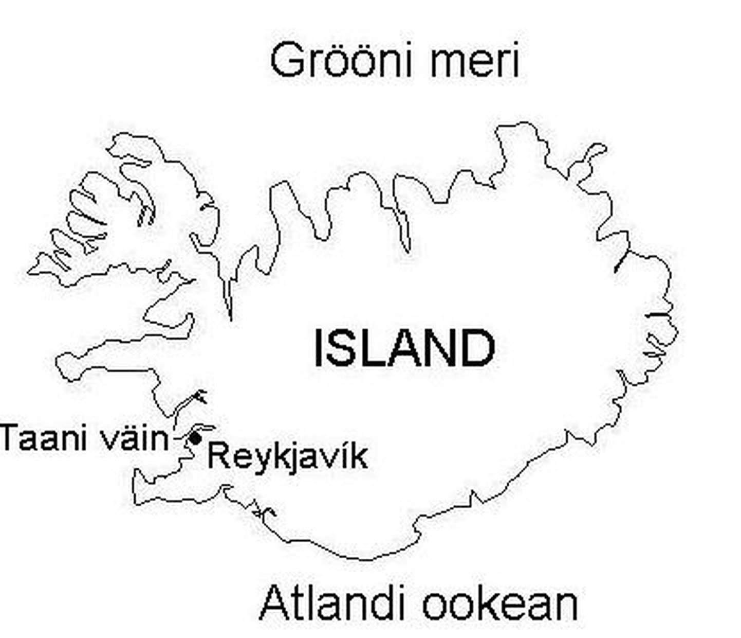 Islandi kaart