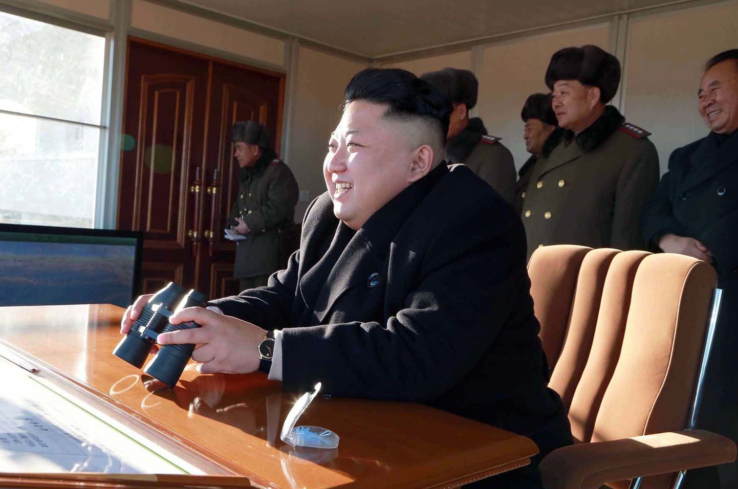 Põhja-Korea udisteagentuur avaldas eile uue foto liider Kim Jong-unist.
