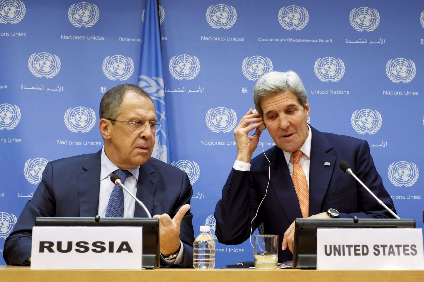 Vene välisminister Sergei Lavrov ja tema USA kolleeg John Kerry