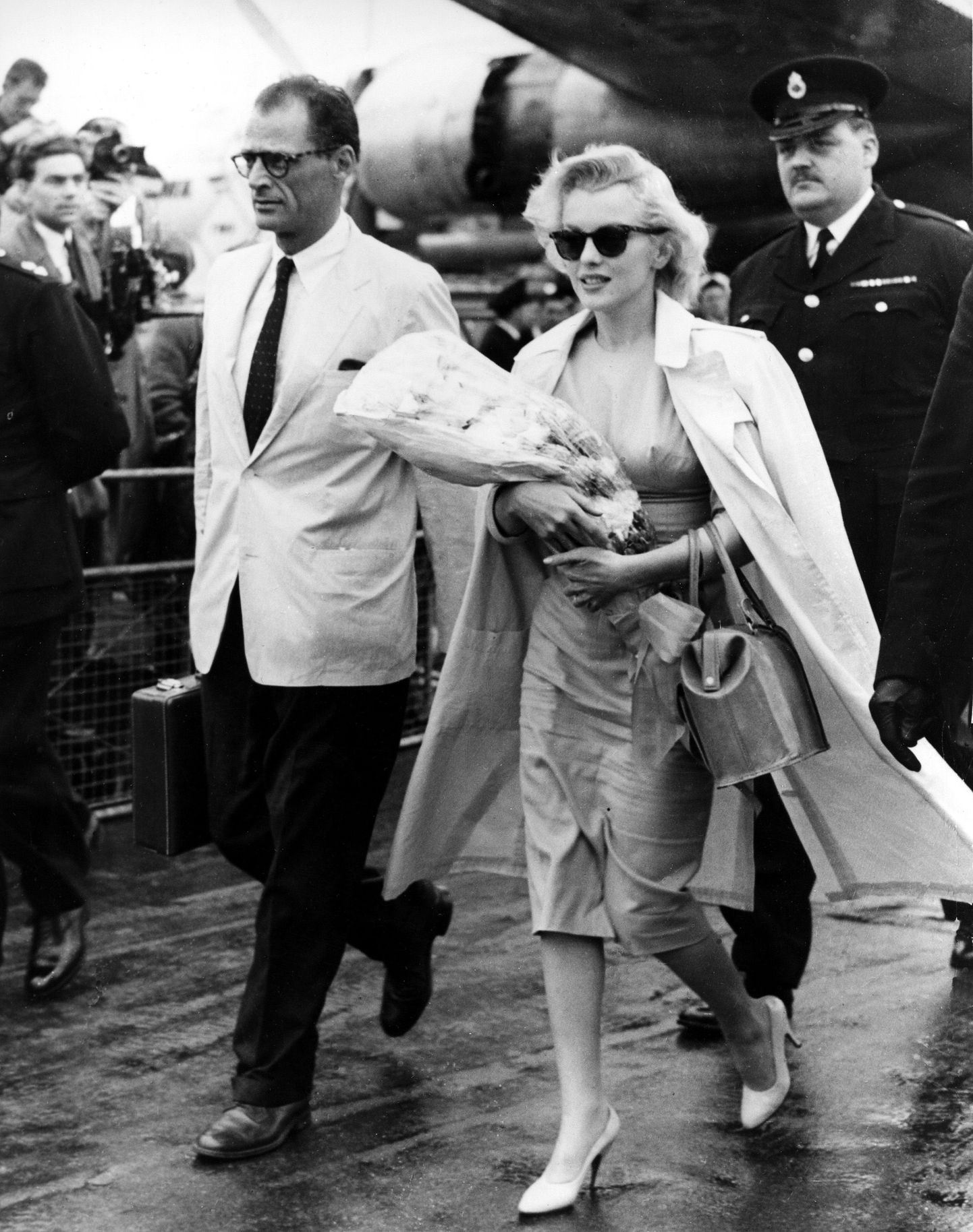 Marilyn Monroe ja ta abikaasa Arthur Miller