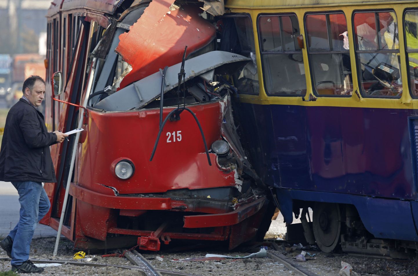 При столкновении трамваев в Сараево ранены 45 человек