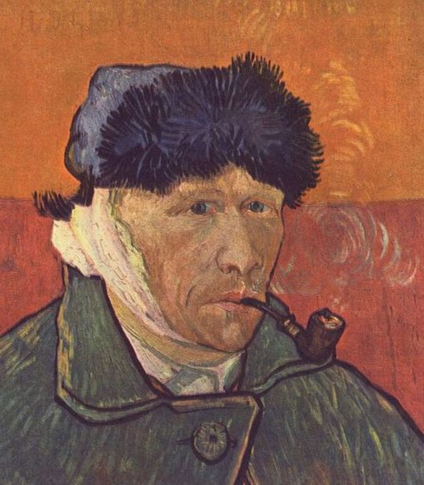 Vincent van Goghi portree, millel ta on kinniseotud peaga