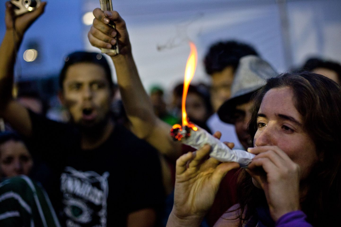 Kanepi legaliseerimist pooldavad aktivistid üleeile Rio+20 konverentsil Brasiilias Rio de Janeiros.