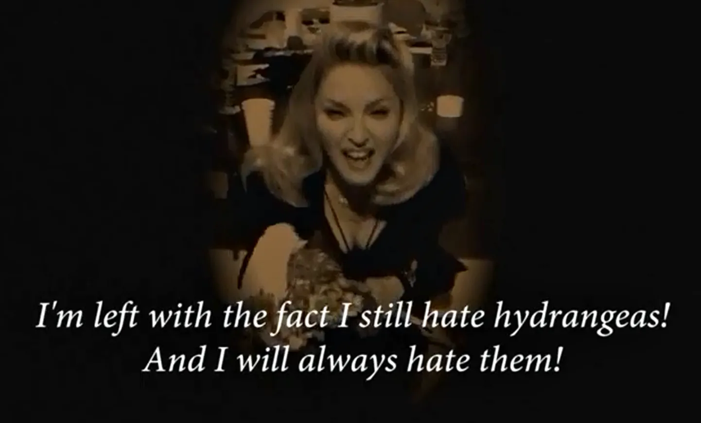 Madonna vihkab hortensiaid
