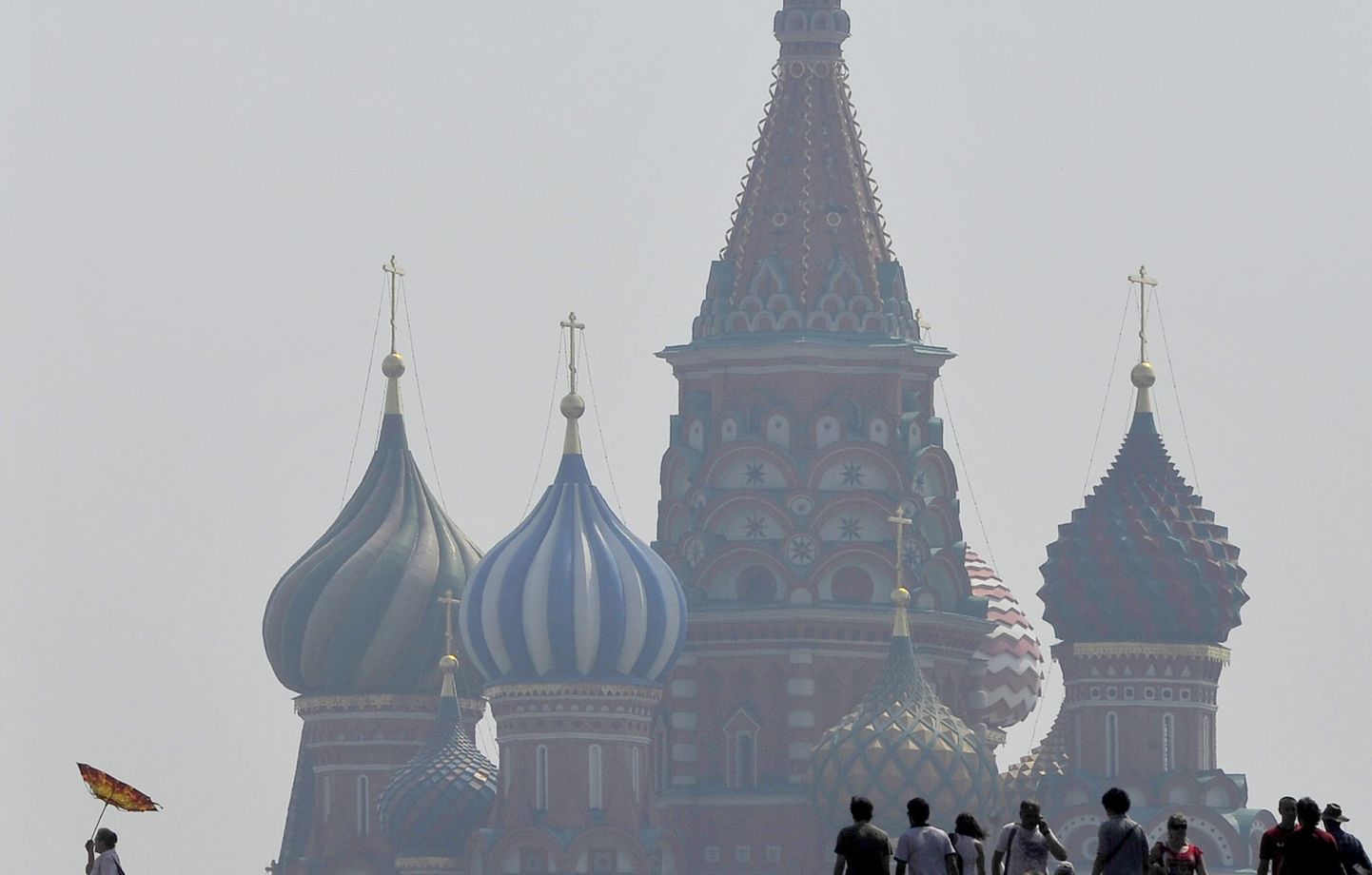 Moskva mattus metsa- ja turbapõlengu suitsu.