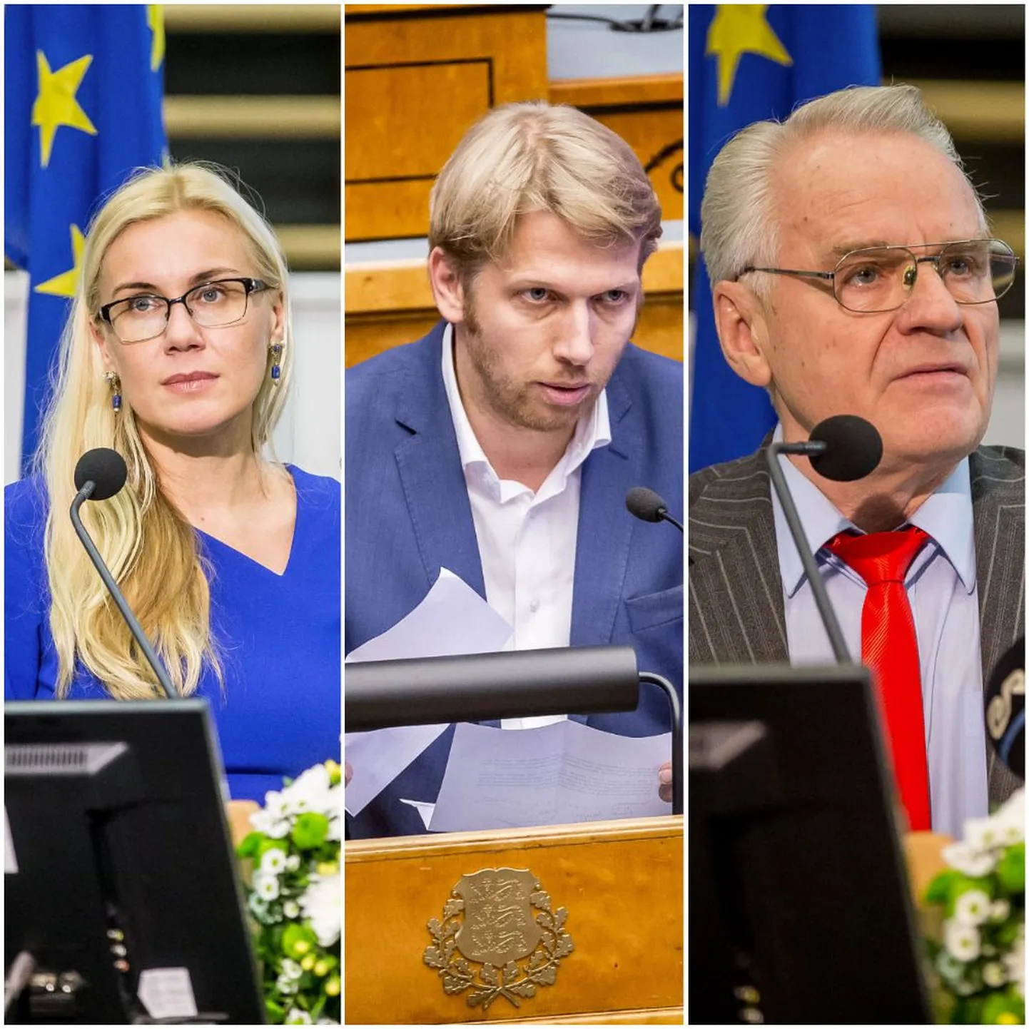Kadri Simson, Jaanus Karilaid, Heimar Lenk.