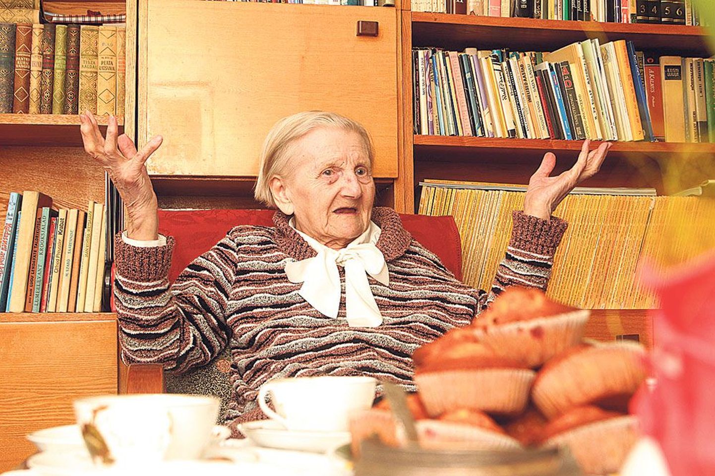 101-aastane Ellen Lätt ütleb, et kõige tähtsam asi elus on hoida oma lähedastega head suhted.