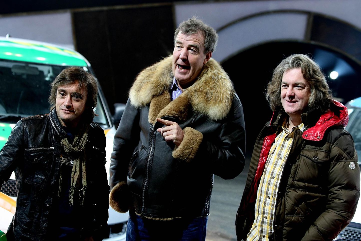 Top Gear saatejuhid Richard Hammond, Jeremy Clarkson ja James May