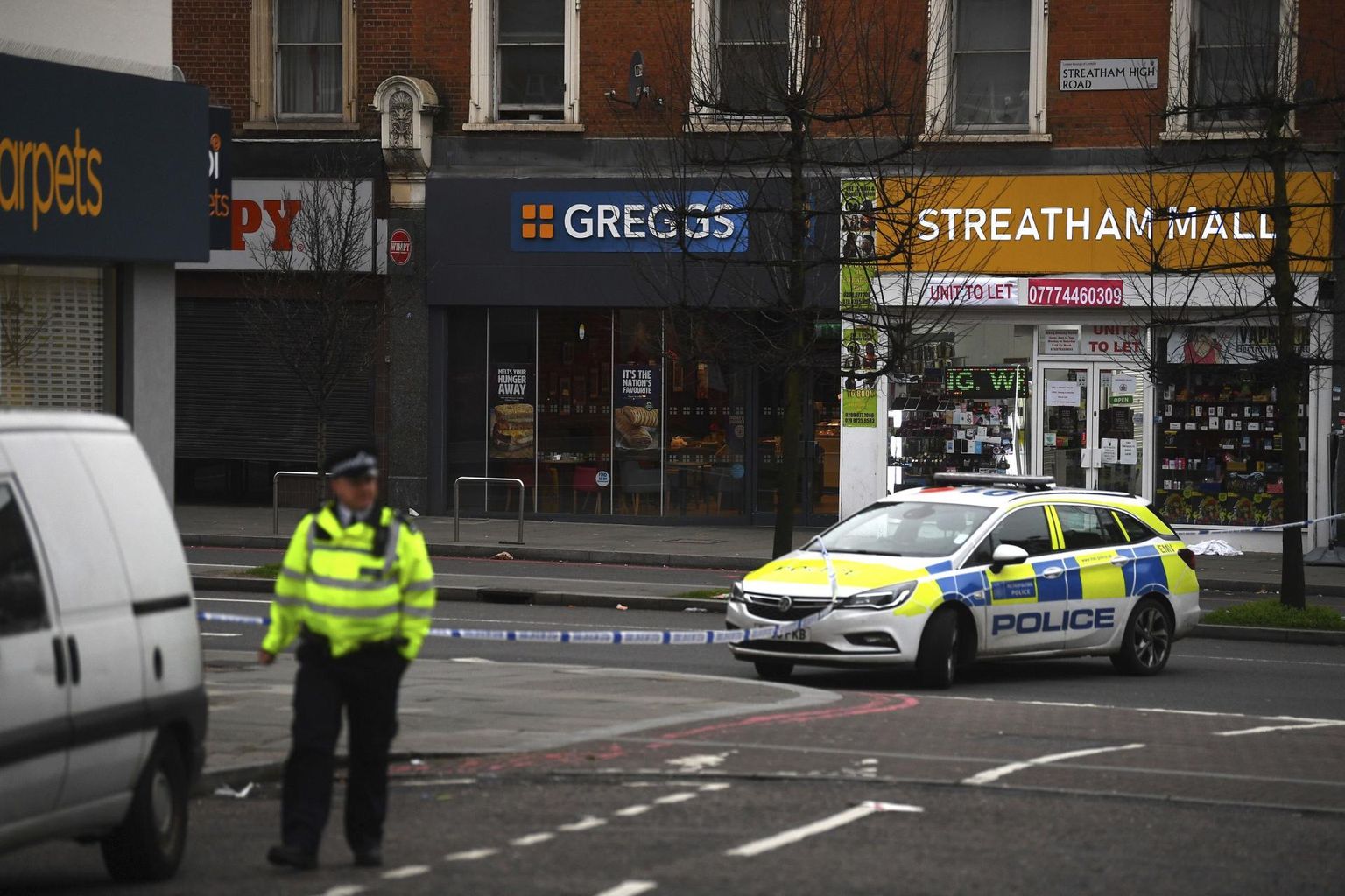 Sündmuspaik Londonis Streathami piirkonnas.