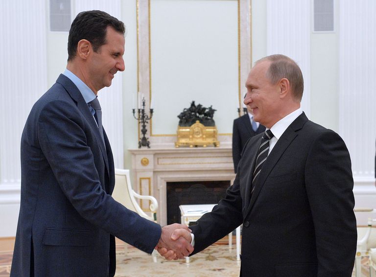 Süüria president Bashar al-Assad ja Venemaa riigipea Vladimir Putin. Foto: Scanpix