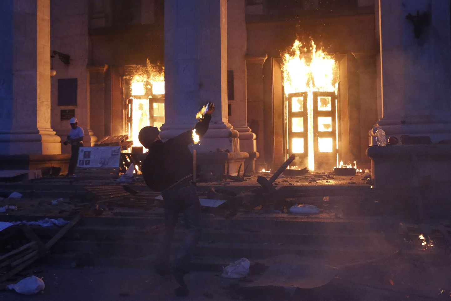 Odessa ametiühingute maja põleng 2. mail 2014.
