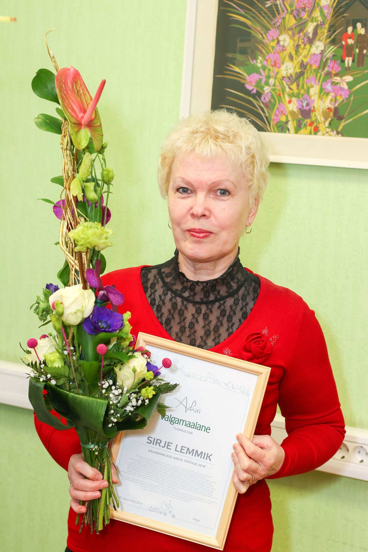 Reporter Sirje Lemmik on Valgamaalase aasta töötaja 2016