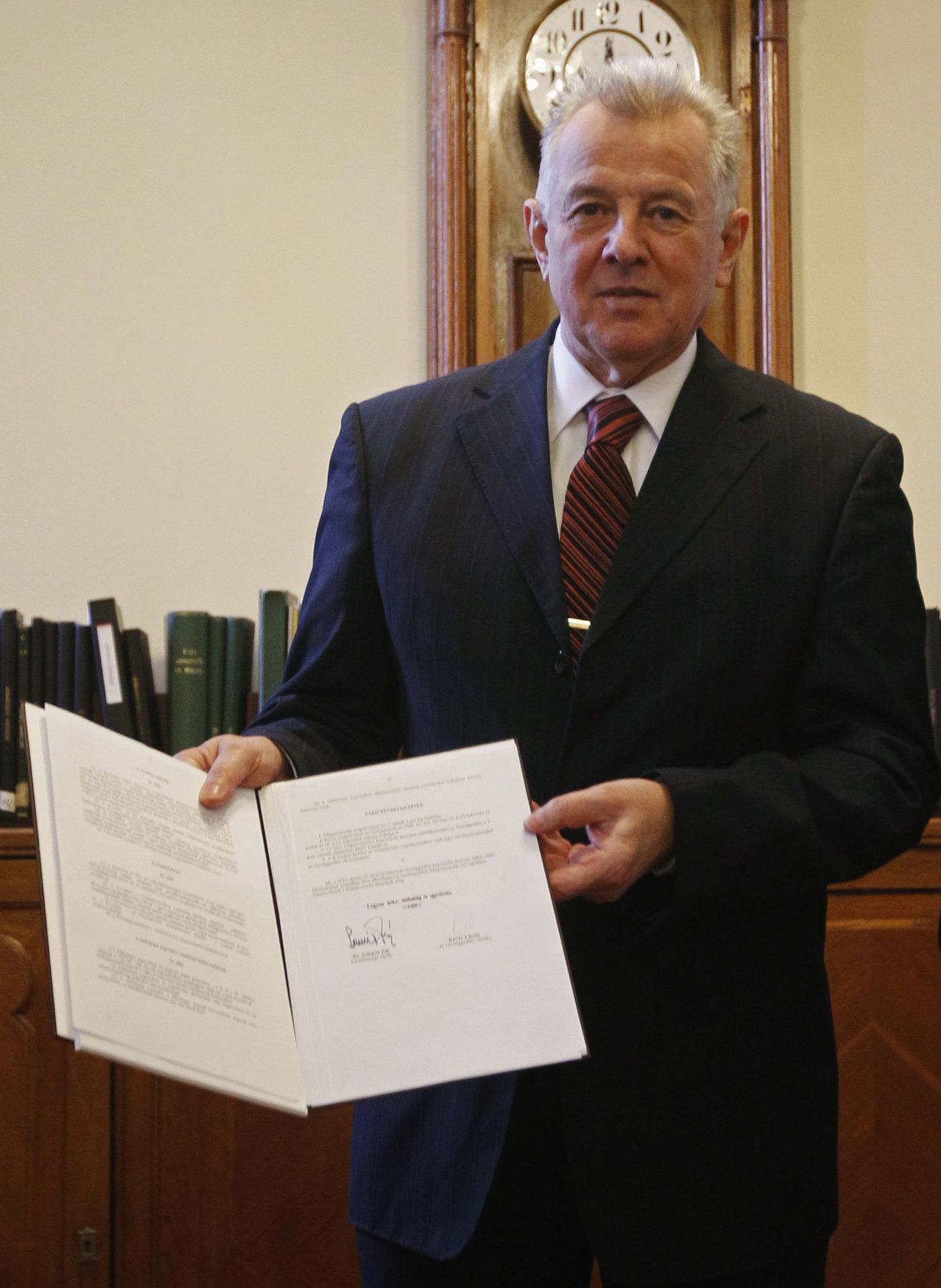 Ungari president Pal Schmitt