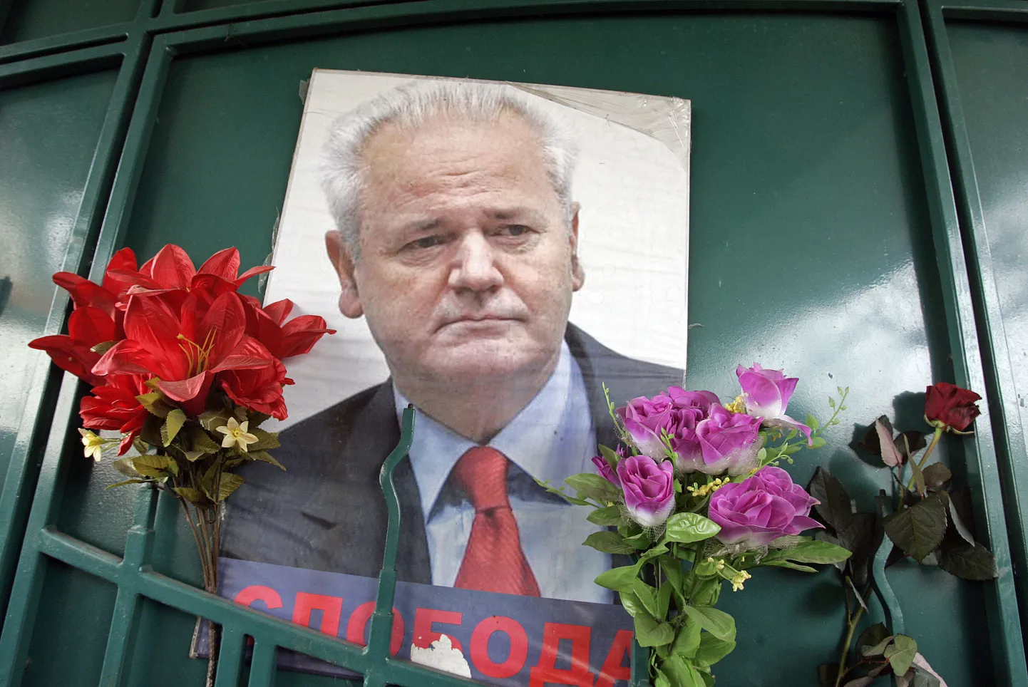 Фото бывшего президента Югославии Слободана Милошевича.