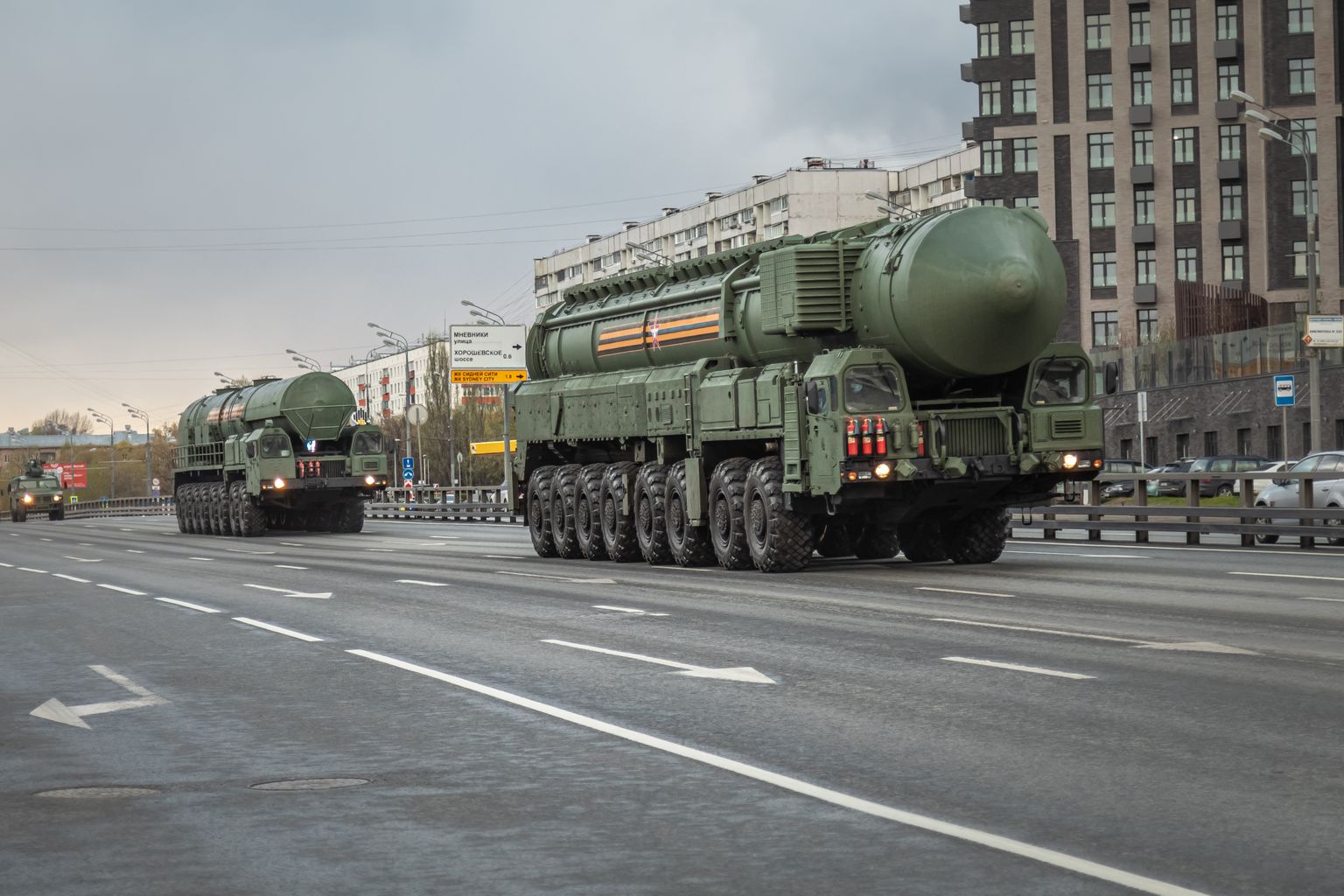 Ядерное оружие на военном параде в Москве. Иллюстративное фото.