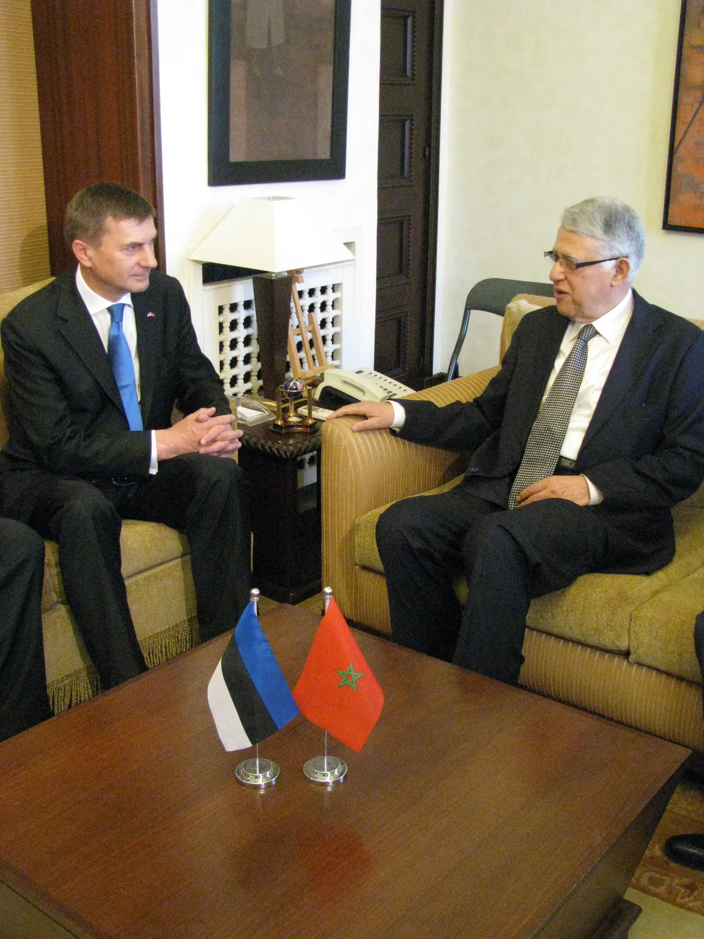 Peaminister Andrus Ansip ja Maroko valitsusjuht Abbas El Fassi.