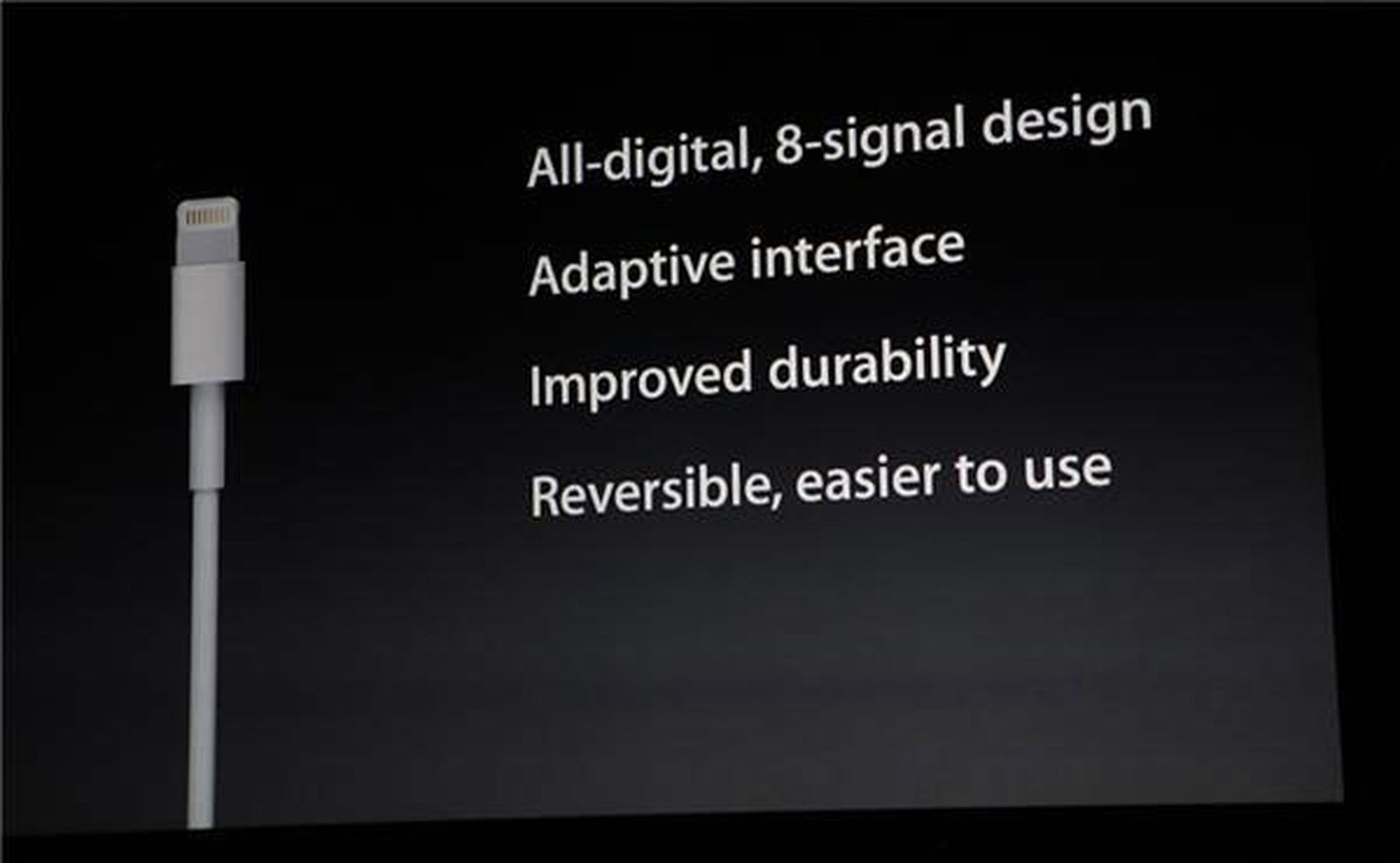 iPhone'i uus Lightningu-nimeline ühendusstandard.
