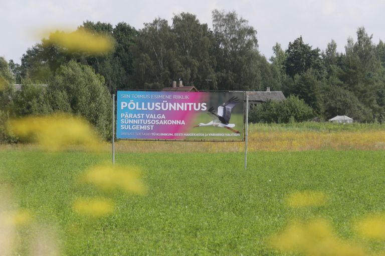 Plakat Valga ja Tartu vahel.