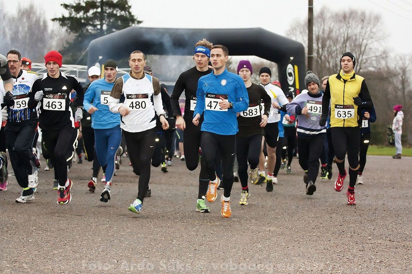 Pildil Tartu jooksusarja kuuluv Novembrijooks 2012. aastal.