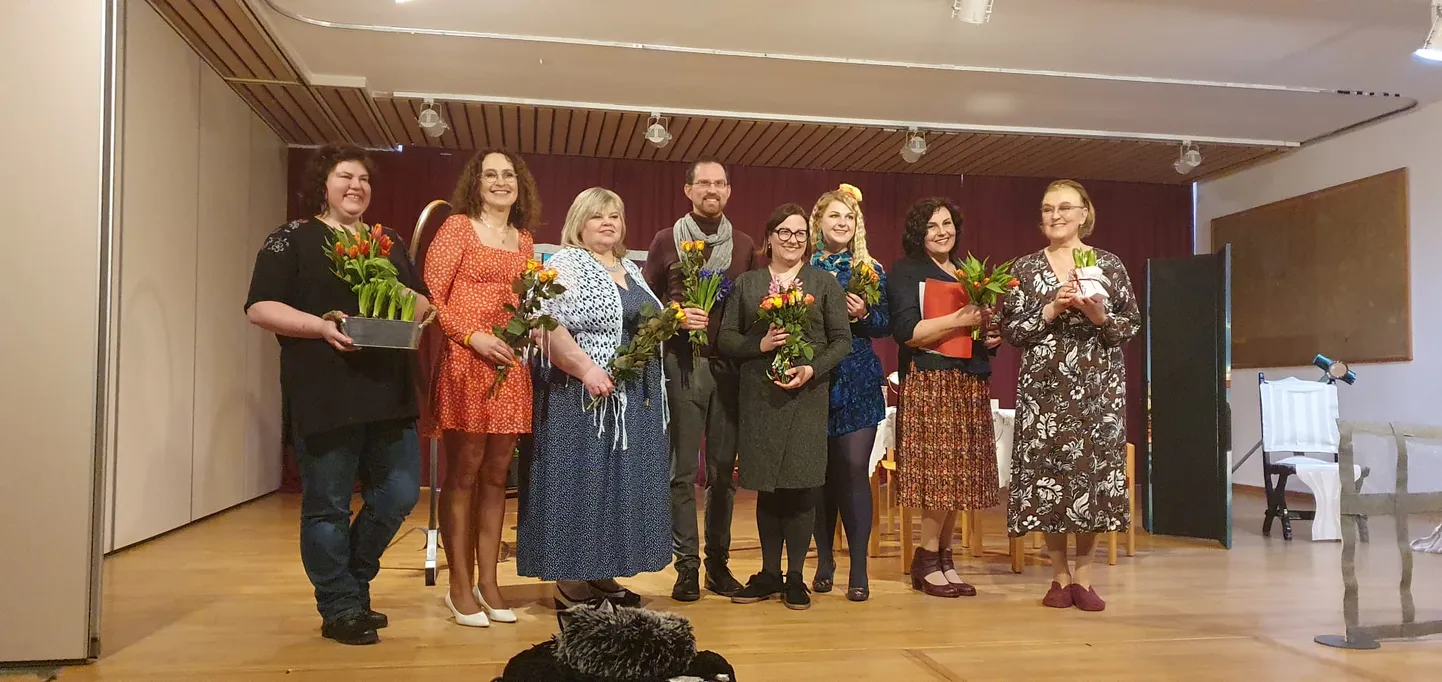 Pēc izrādes “Iedvesma” 2023. gada martā.
