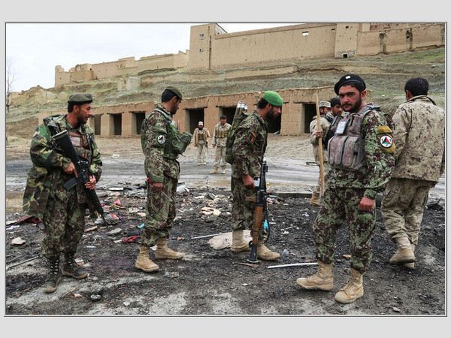 Afganistani julgeolekujõud Wardaki provintsis.