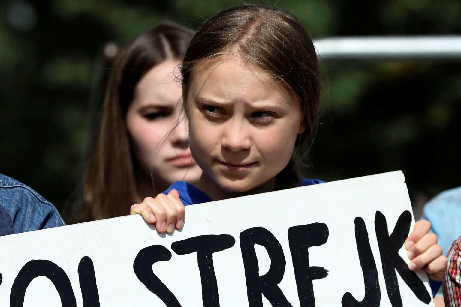 Greta Thunberg kliimastreigil Iowas, USAs.