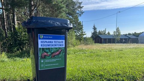 Valga linna paigaldati teetigude kogumise konteinerid